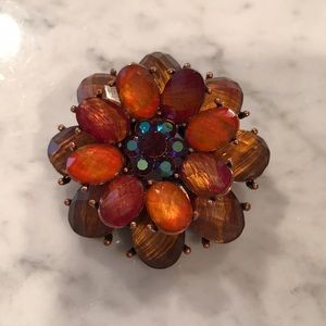 Multi color stone pin